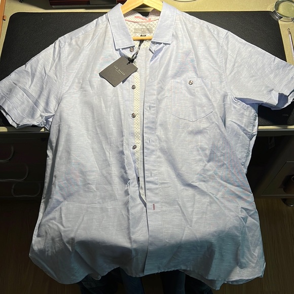 Ted Baker shirt linen blend size 6 - Picture 1 of 7